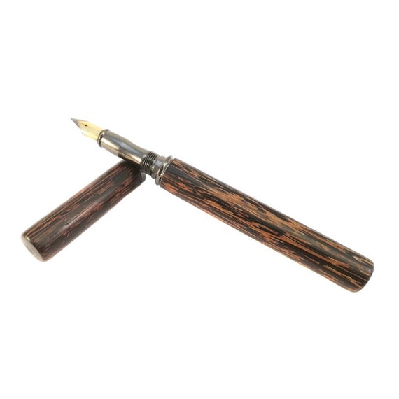 Solid Walnut Wood Fountain Pen from The Wood Reserve