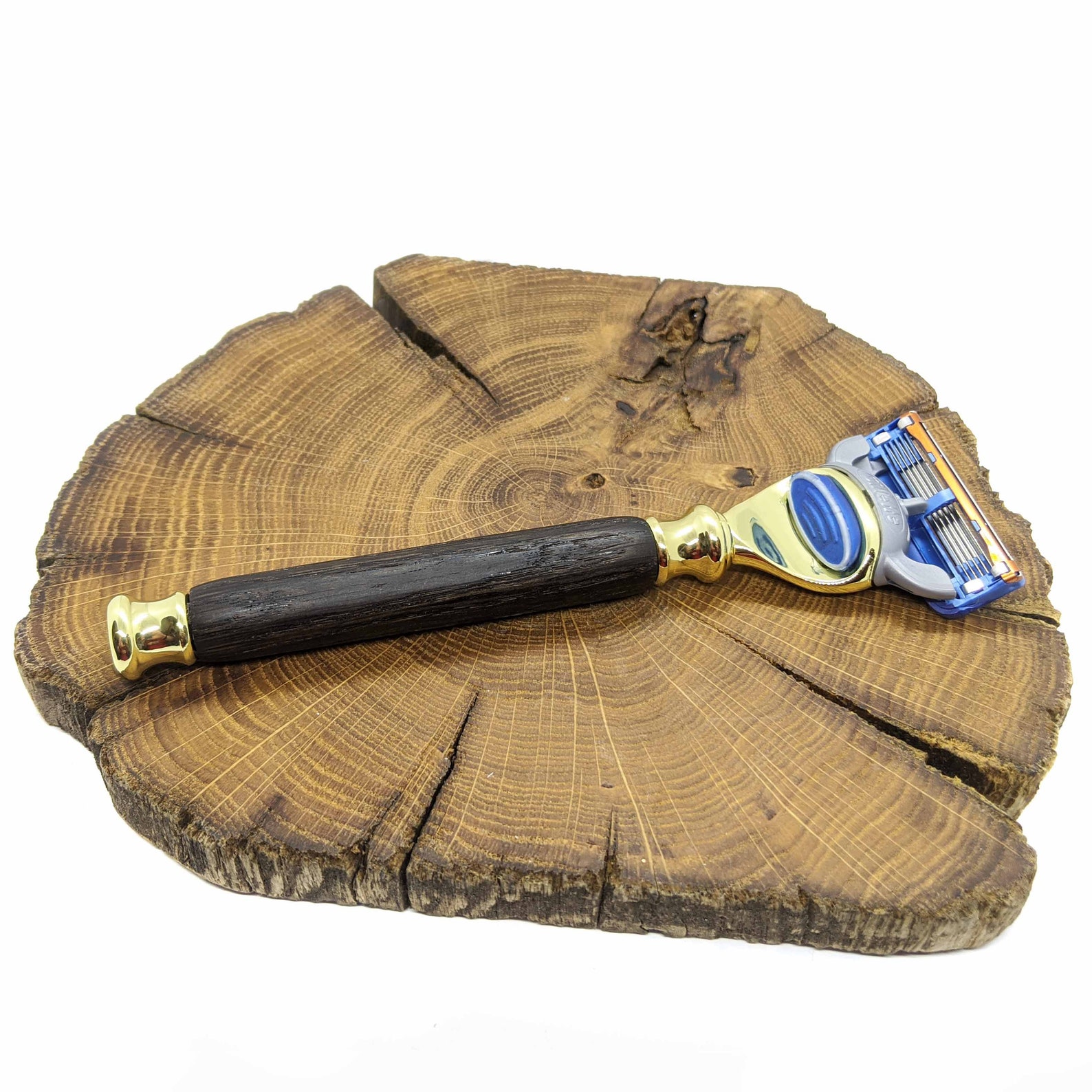Personalized Gillette Fusion Razor in Irish Bog Oak, 5th Anniversary ...