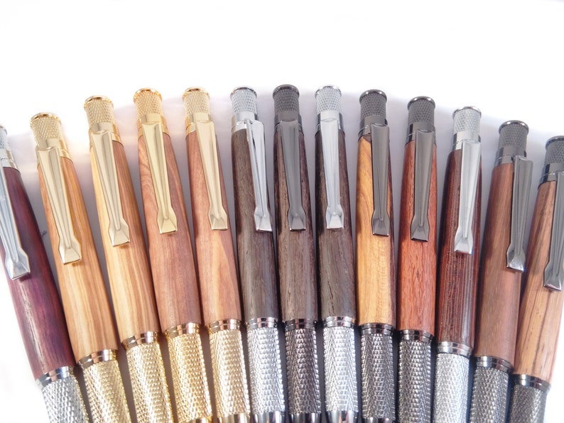 Wooden Mechanical Pencil in Bethlehem Olive Wood. Etsy UK