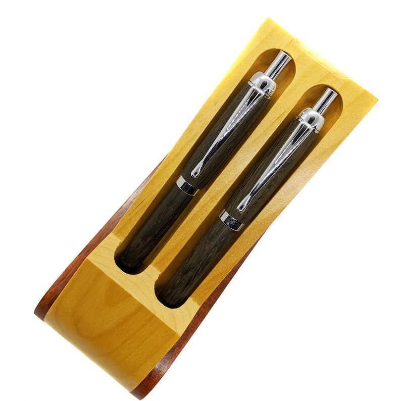 Personalized Pen and Mechanical Pencil Set in Irish Bog Oak. Etsy