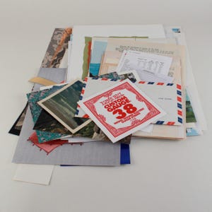 Papiers éphémères kit #1 – création de journal, scrapbooking,  trésor vieux papiers vintages, ensemble pages livre, pages de livres vintage