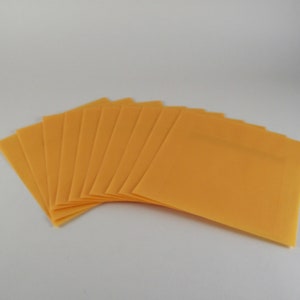 Enveloppe transparente jaune soleil, enveloppe carrée translucide, enveloppe jaune pour : bricolage, DIY, scrapbooking, création cartes