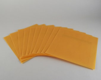 Sunny yellow transparent envelope, translucent square envelope, yellow envelope for : Do-It-Yourself scrapbooking, bookbinding, making card