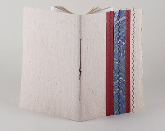 Paper notebook handmade #3, paper soft diary, paper notebook, sketch book, drawing, calligraphy, poems, stories… soft paper bookbinding