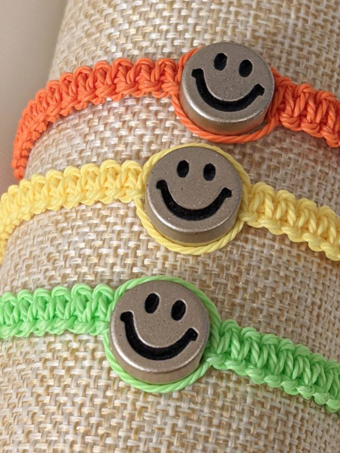 Smiley Face Bracelet for Girl Knotted Bracelet for Women Etsy