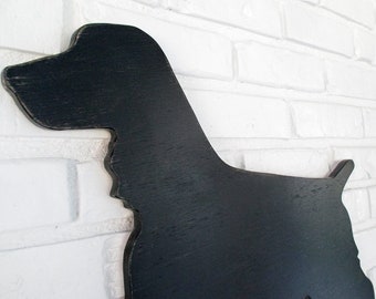 Rustic Cocker Spaniel Reclaimed Wood Dog Wall Art #5077