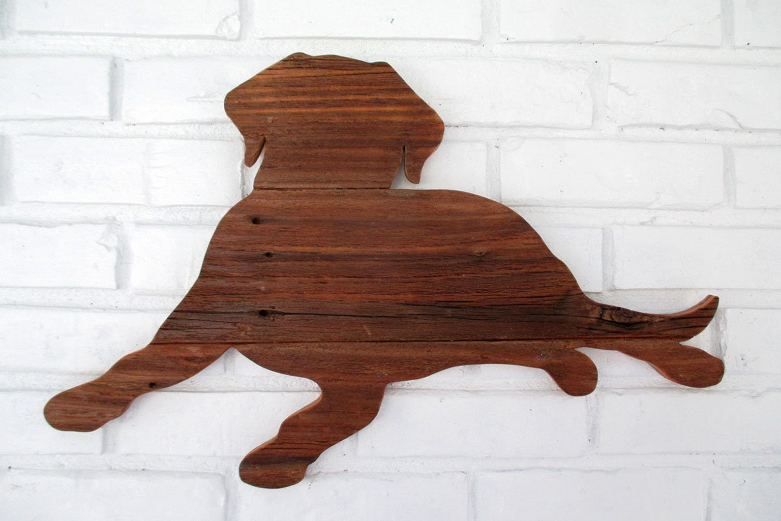 Rustic Lab Wood Dog Sign Labrador Reclaimed Wood Dog Wall Art Etsy