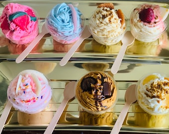 Eisbecher, Eiskerzen, Eiskerzen, Eisbecher, Melts