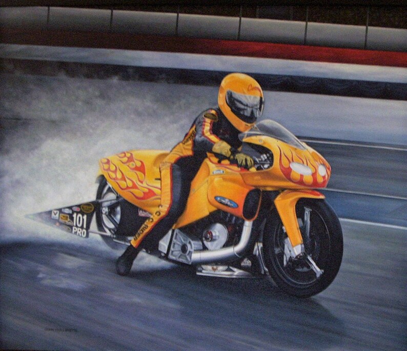 NHRA Pro Stock Racing Wall Art Signed Limited Edition Custom Framed