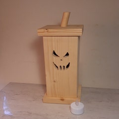 Handmade wooden pumpkin, no. 1. Made from pallet wood.