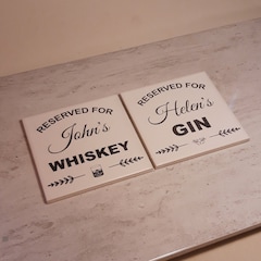 Personalised laser etched ceramic tile. Reserved for ...