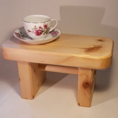Handmade wooden step stool,milking stool,child's stool,chunky rustic.