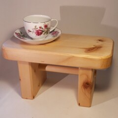 Handmade wooden step stool,milking stool,child's stool,chunky rustic.