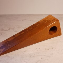 Handmade Mahogany doorstop wedge 1.