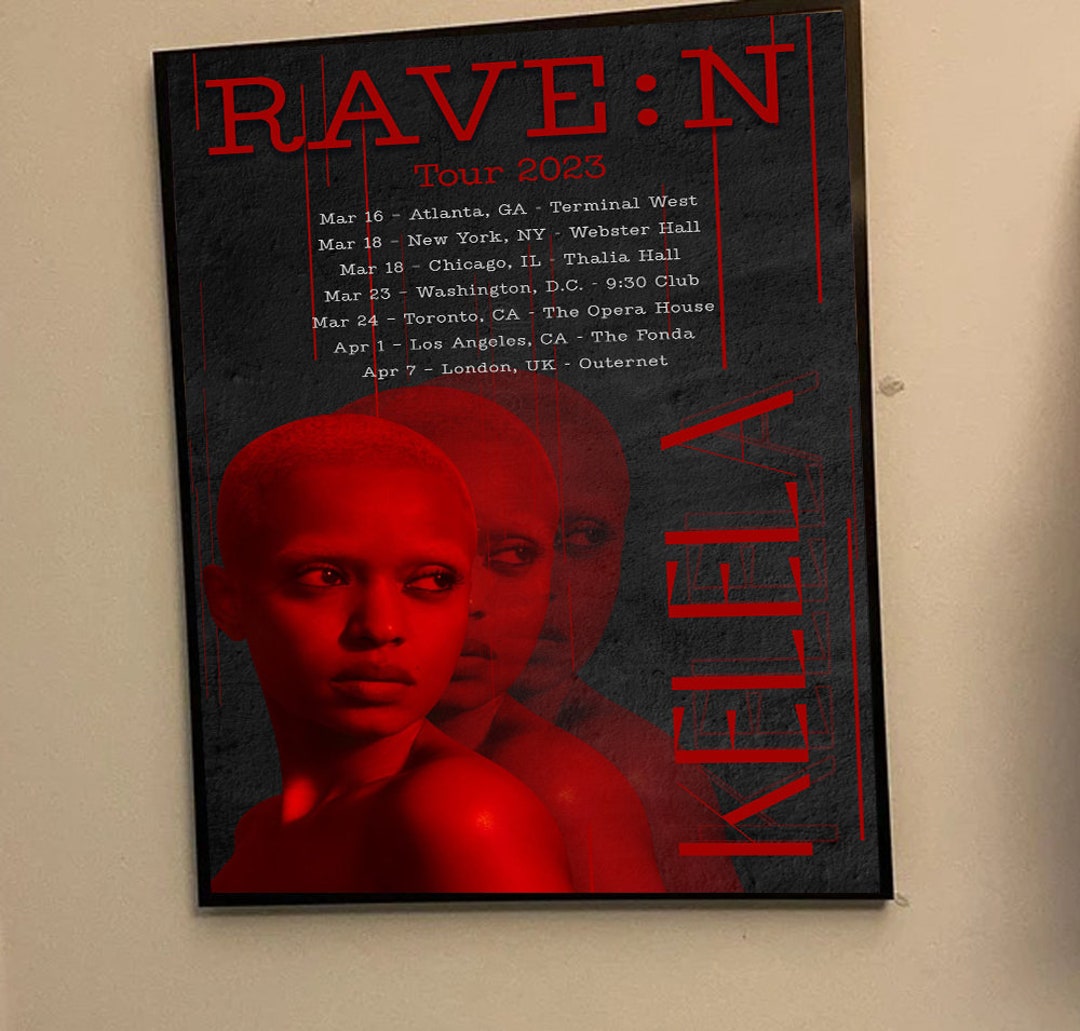 Raven Kelela Tour 2023 Poster Etsy UK