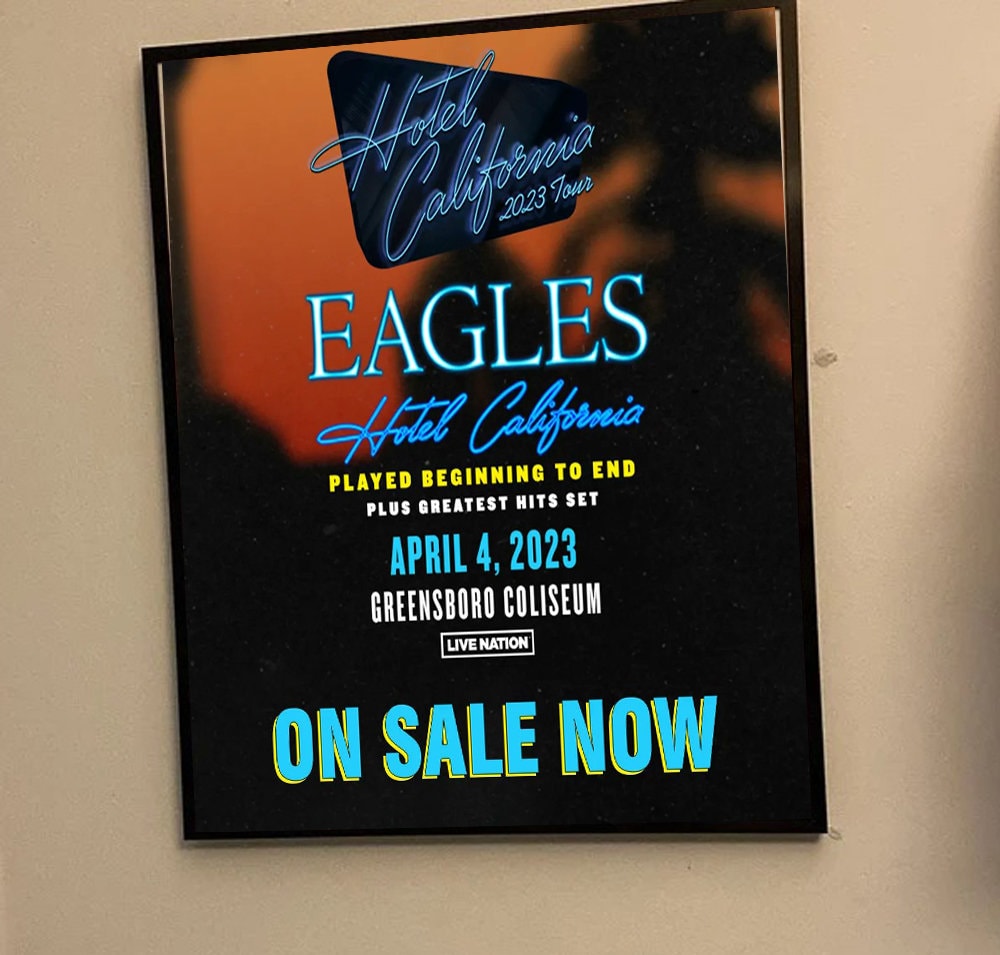 Eagles Hotel California Tour 2023 Poster