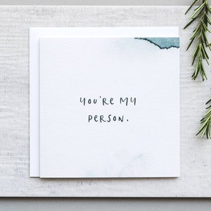 Du bist meine Person Karte - lustige Jahrestags-Karte - beste Freund-Karte - Greys Anatomy Karte - BFF Karte - Freundschaftskarte - lustige Liebeskarte