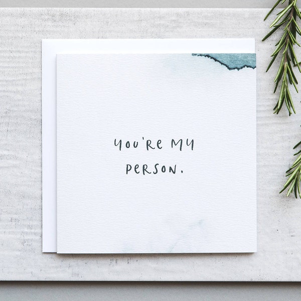 You're My Person Card - Funny Anniversary Card - Best Friend Card - Greys Anatomy Card - BFF Card - Friendship Card - Funny Love Card