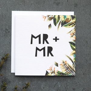 Gay - Herr und Herr - Gay Hochzeit Tag Hochzeitskarte - Glückwunsch-Karte - Hochzeit Tag Karte - gleichen Geschlechts Hochzeitskarte - Homosexuell Ehe