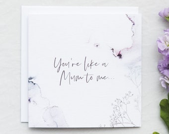 Like a Mum Mother's Day Card: Step Mum, Grandma, Auntie