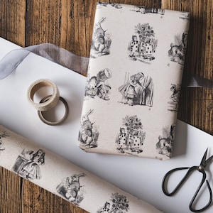 Alice in Wonderland Illustrations Gift Wrapping Paper