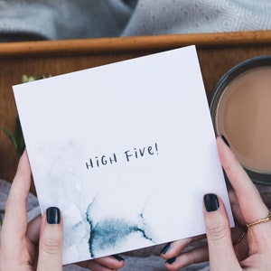 High Five Funny Congratulations Card - Graduation Card - Driving Test Card - New Job Card - Well Done Card - Exam Congratulations