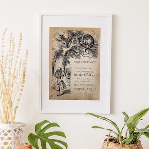 Alice In Wonderland Bonkers Print - Have I Gone Mad?