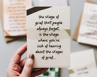 Funny Grief Card: Empathy Sympathy Card for Loss
