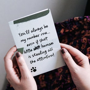 My Number One Lustige Karte vom Hund oder von der Katze - perfekt für Muttertag, Vatertag und Haustier-Eltern-Geburtstage