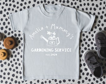 Mummy's Gardening Service Personalised Children's T Shirt