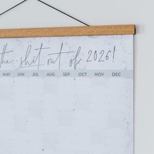2026 Wall Planner: 'Organise The Shit' Calendar for Home Office image 6