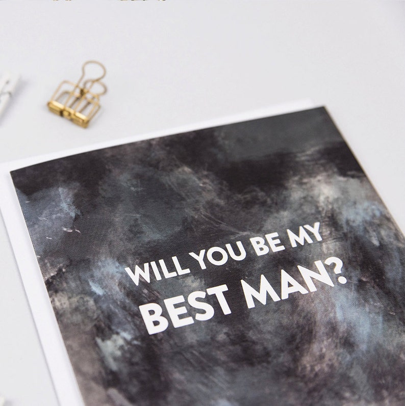 Best Man Proposal Will You Be My Best Man Card Best Man Invitation Best Man Ask Card Be My Best Man Card Wedding Cards image 2