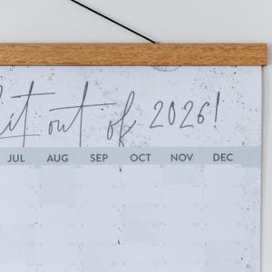 2026 Wall Planner: 'Organise The Shit' Calendar for Home Office image 8