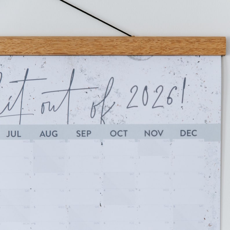 2026 Wall Planner: 'Organise The Shit' Calendar for Home Office image 8