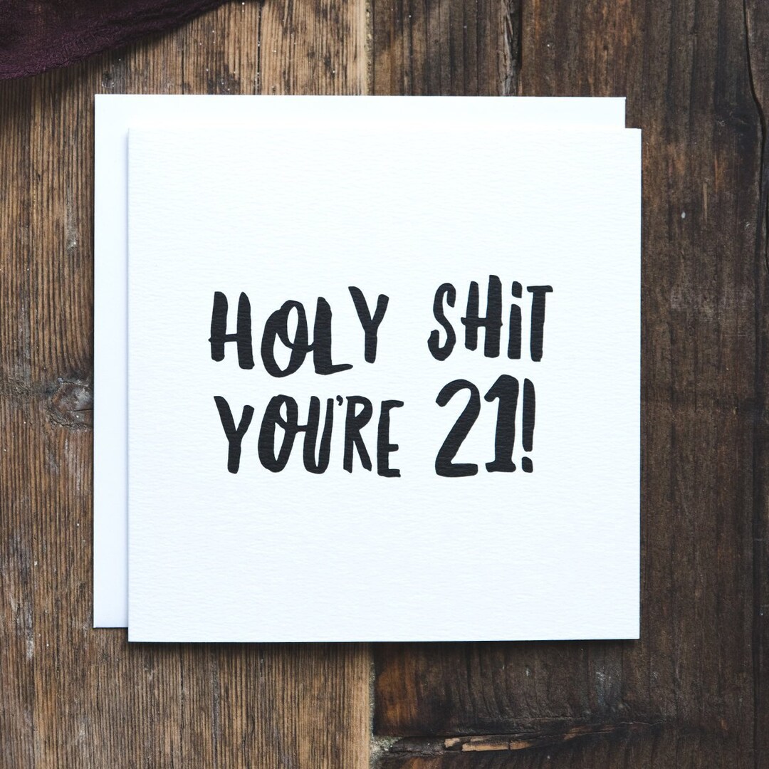 Funny 21st Birthday Card 21st Birthday Card Milestone - Etsy