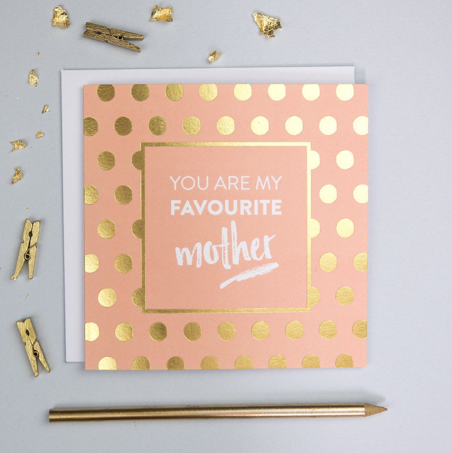 Funny Birthday Card Mum Funny Mother's Day Card Gold - Etsy
