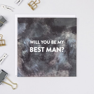 Best Man Proposal Will You Be My Best Man Card Best Man Invitation Best Man Ask Card Be My Best Man Card Wedding Cards image 1