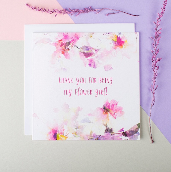 being a flower girl