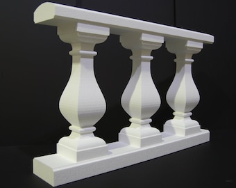 Display Balustrade Fake Ornamental Retail, Wedding, Garden Party Prop, Sculpted Lightweight Polystyrene; Ready to go or can be Painted!