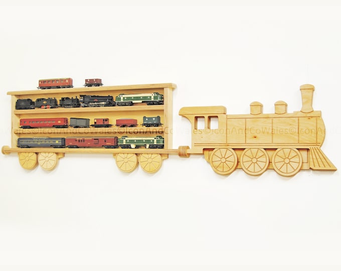 Toy Train Storage Shelf, Model Playroom Shelving Unit & Display Shelves