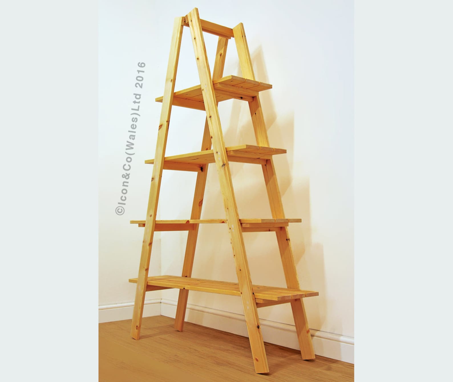 Ladder Shelf 3 Or 4 Tier Shelving Unit Folding A Frame Plant Etsy Uk