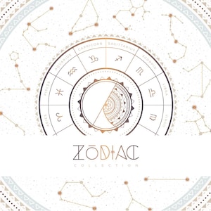 Zodiac Collection - Symbols / Constellations / Charts / Art Prints / Patterns /Commercial Use - INSTANT DOWNLOAD - Wumi Studio
