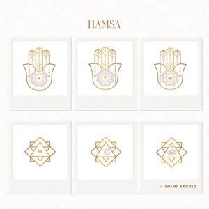 Hamsa Design - Graphic Art / Commercial Use - INSTANT DOWNLOAD - Wumi Studio