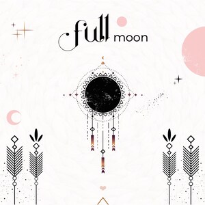 Full Moon - Graphic Art / Commercial Use - INSTANT DOWNLOAD - Wumi Studio