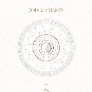 Zodiac Charts - Graphic Art / Art Prints / Zodiac Designs - INSTANT DOWNLOAD - Wumi Studio