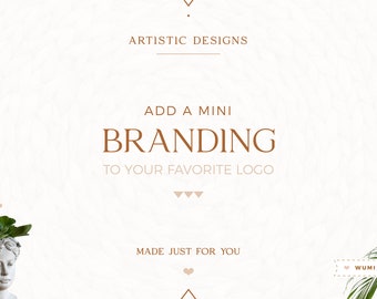 Add a Mini Branding to your favorite Logo - Custom Design | Professional & Artistic Brand Identity - Wumi Studio