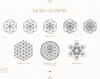 Sacred Geometry - Graphic Art / Vector Artwork / Commercial Use - INSTANT DOWNLOAD - Wumi Studio