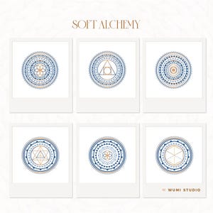 Soft Alchemy - Sacred Geometry / Graphic Art & Pattern Designs / Commercial Use - INSTANT DOWNLOAD - Wumi Studio