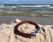 Leather bracelet, Man leather bracelet, Thick leather strap bracelet, Leather thick, Strap bracelet, Brown leather, Brown leather bracelet