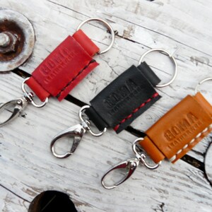Leather key chain keychain